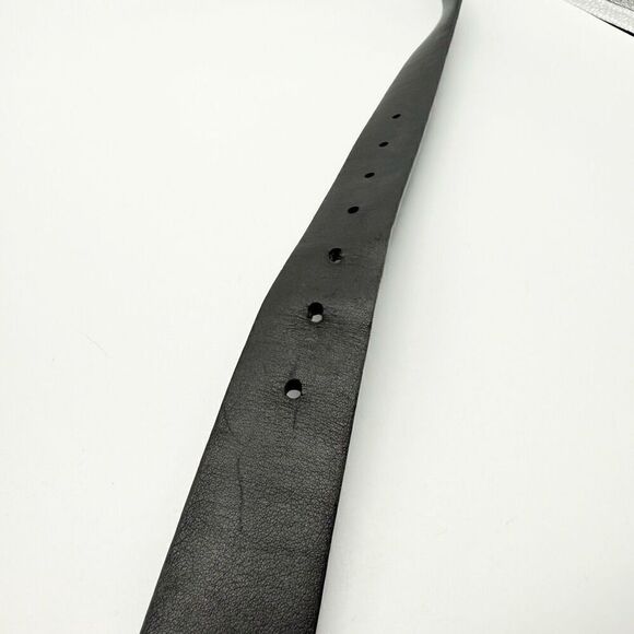 Murano 100% cow hide leather black belt - Men’s 38 - Picture 4 of 6